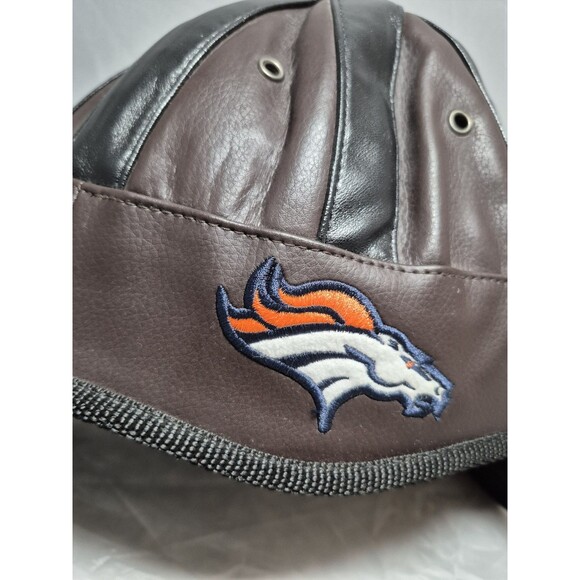 Denver Broncos Soft Helmet Hat NFL Football Reebok Rare Brown - Picture 2 of 8